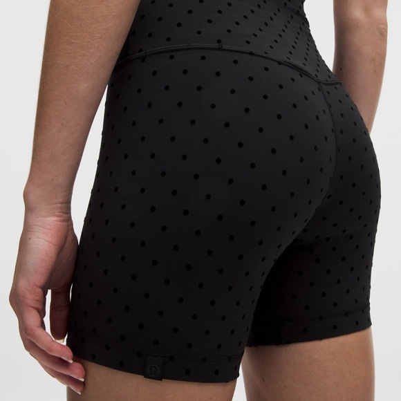 NWT Lululemon Align Shorts Flocked Polka Dot 6 inch